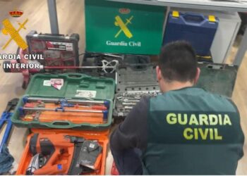 Material incautado tras los robos. / GUARDIA CIVIL