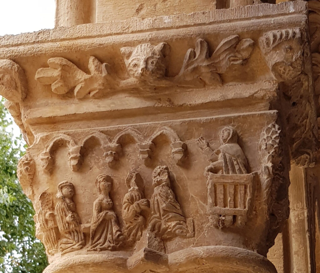 Representación de la homilía, desde un púlpito en la que dirigían sus palabras a los fieles.