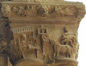 Claustro de Santa María la Real de Nieva (III) 8 Un comerciante en su puesto.