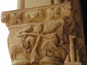 Claustro de Santa María la Real de Nieva (III) 9 Escenas de la caza de un oso.