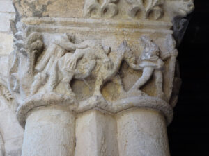 Claustro de Santa María la Real de Nieva (III) 10 Escenas de la caza de un oso.