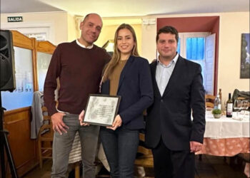 Samuel Alonso, Olga Casado y José María Costales. / ACT LA GRANJA