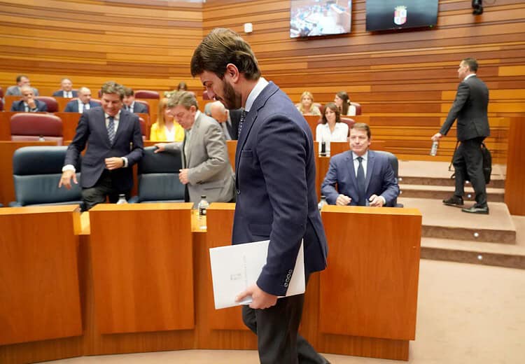 PP y Vox enfrían la tramitación de las leyes pendientes 1 Juan García Gallardo, portavoz de Vox. ICAL.