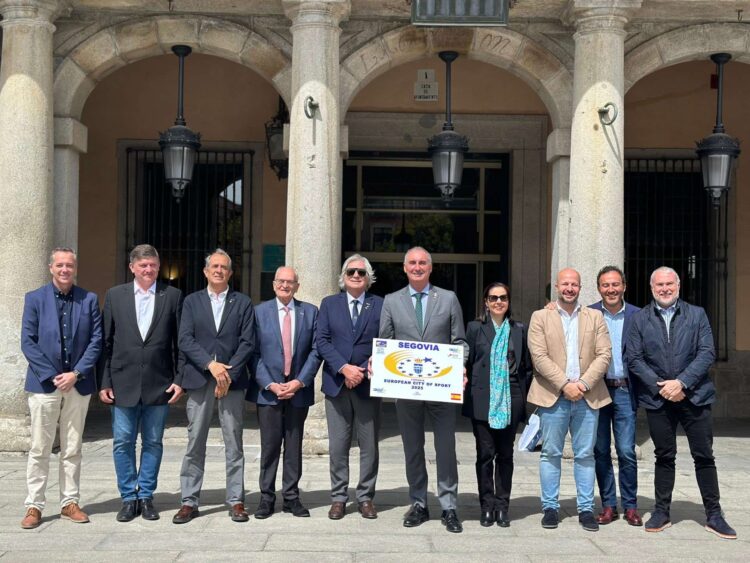 El Ayuntamiento de Segovia celebra la elección de la ciudad como 'Ciudad Europea del Deporte 2025'