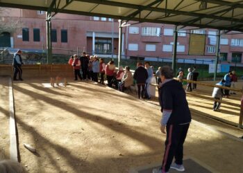 Un momento de la competición de bolos femeninos jugada en la pista ‘Orgullo Segoviano’./ DELEGACIÓN