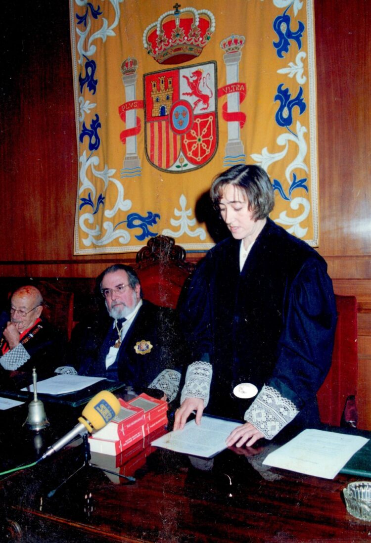 María Dolores Bas en su cargo de decana del Colegio de Procuradores.