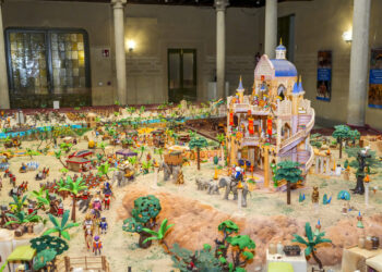 Belén de playmobil de la Diputación de Segovia.