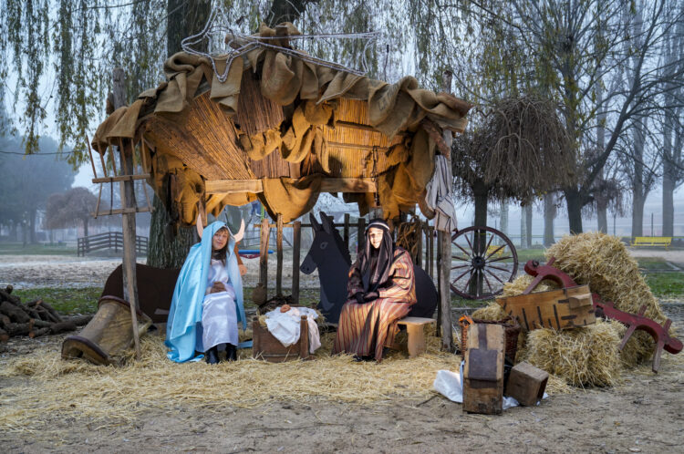 Representación en años anteriores del belén viviente / E.A.