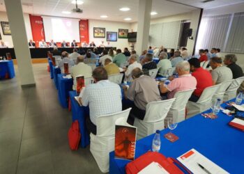 Imagen de la última asamblea de clubes celebrada en la sede de la Federación Territorial de Fútbol./ RFCYLF