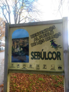 Cartel de bienvenida a Sebúlcor.