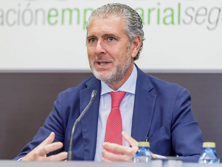 El presidente de la Federación Empresarial Segoviana (FES), Andrés Ortega. / NACHO VALVERDE - ICAL