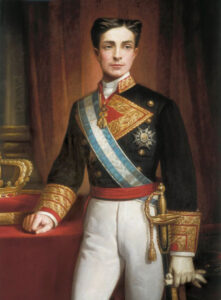 Un joven Alfonso XII, retratado por Eduardo Balaca en 1877.