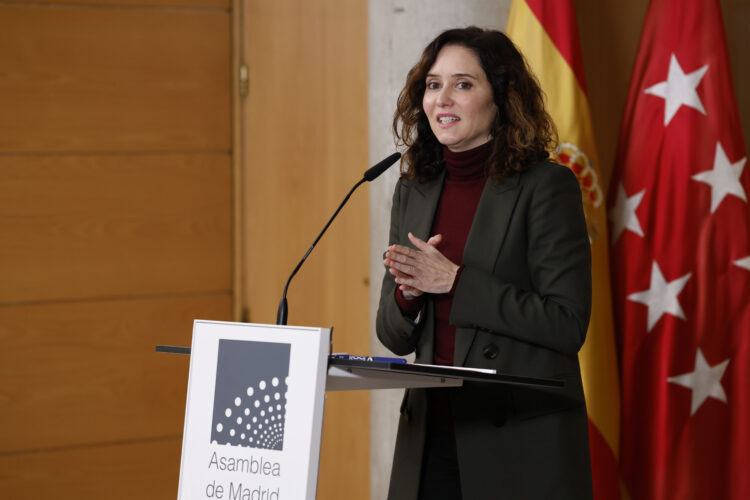 Cinco son los altos cargos de Moncloa relacionados con la filtración del email de la pareja de Ayuso 1 La presidenta de la Comunidad de Madrid, Isabel Díaz Ayuso.