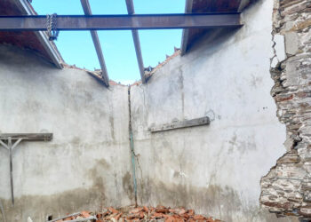 Estado de la Plaza de Toros de Santa María la Real de Nieva. / FOTO CEDIDA