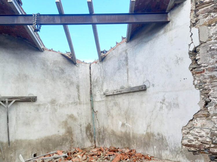 Estado de la Plaza de Toros de Santa María la Real de Nieva. / FOTO CEDIDA