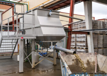 La depuradora lamelar que ha adquirido Verescence y que se encuentra en periodo de pruebas en la fábrica de La Granja.