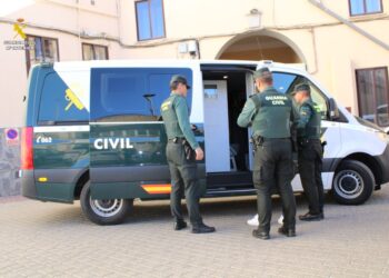 Momento de la detención del autor del robo