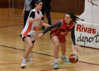 Lidia Pastor protege la pelota ante una rival durante un encuentro con el Alcobendas./CD.SPORDEPORTE
