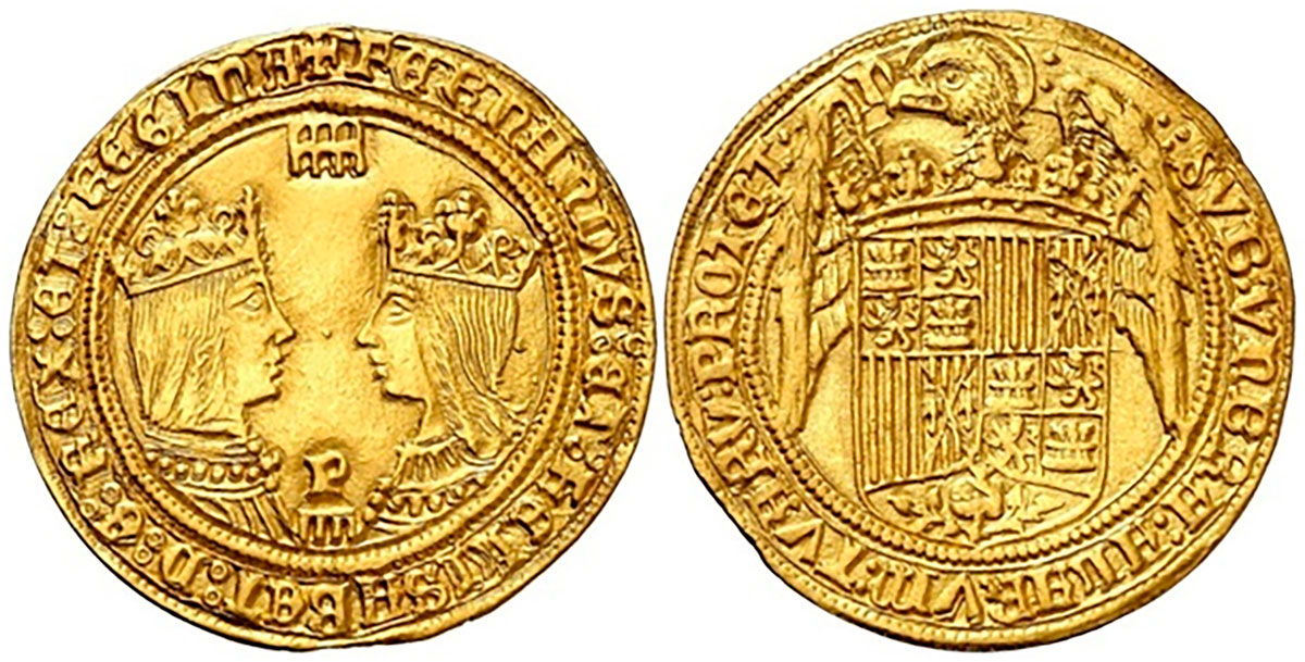 La reforma monetaria de Isabel I 2 El llamado “excelente de la granada”, moneda acuñada en la Ceca de Segovia.