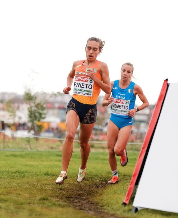 Idaira Prieto y Claudia Corral brillan en el Europeo de Cross 1 Idaira Prieto durante la prueba celebrada en Antalya (Turquía). /RFEA