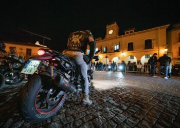 Momento de la concentración motorista 'La Leyenda 2023'