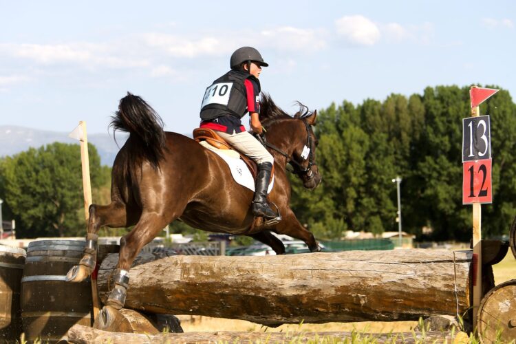 Uno de los participantes ejecuta un salto en el Campeonato de España de ponis en el Centro Ecuestre./FEDERACIÓN