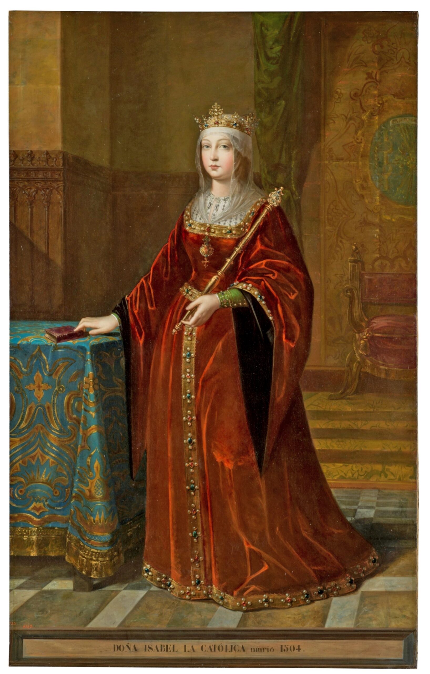 Isabel I, el mejor Rey de España 2 Isabel la Católica. Óleo sobre lienzo de Madrazo y Kuntz. Hacia 1848. Museo Nacional del Prado.