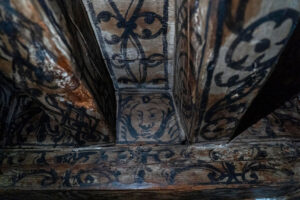Techos pintados por monjas en el convento de la Encarnación.
