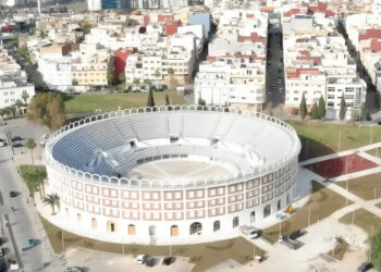 Aspecto actual de la Plaza de Toros de Tánger (Marruecos). / LE360