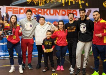 Equipo de competición del club Victoria que se desplazó hasta Abaldiño./ CD VICTORIA