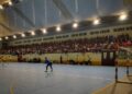 El pabellón de Bernardos, lleno en la final del pasado año./ ADC VIRGEN DEL CASTILLO