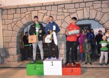 El podio en la categoría sénior masculina./ E.A.