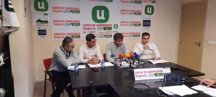 La Unión de Campesinos de Segovia-UCCL hace balance del sector agrario en 2024 1 Los responsables de UCCL Segovia hacen balance del año 2024.