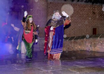 Lluvia durante la cabalgata de Reyes del año pasado.