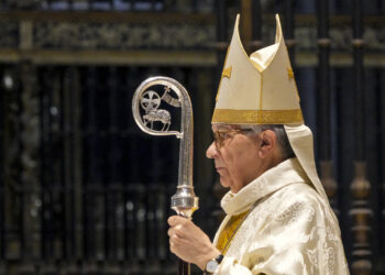 Monseñor César Franco en un momento de la Eucaristía / E.A