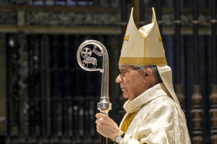 Monseñor César Franco en un momento de la Eucaristía / E.A