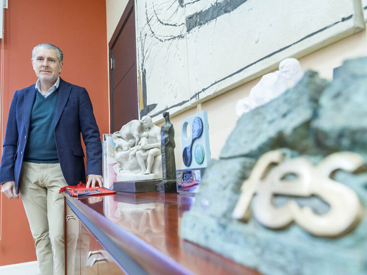 El presidente de la Federación Empresarial Segoviana (FES), Andrés Ortega. / NACHO VALVERDE - ICAL