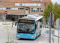 Autobús urbano, en el Hospital General de Segovia. / KAMARERO