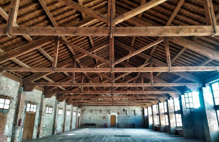 Valsaín recuerda su pasado industrial 1 En 1884, la Casa Real patrocinó la creación del Real Taller de Aserrío Mecánico, situado en los pinares de Valsaín. Su creación supuso toda una revolución para la industria de la provincia en lo que respecta a gestión y tratamiento de la madera, que por primera vez en nuestro país, contaba con máquinas a vapor para realizar los trabajos más pesados en lugar de emplear la fuerza bruta de los trabajadores.