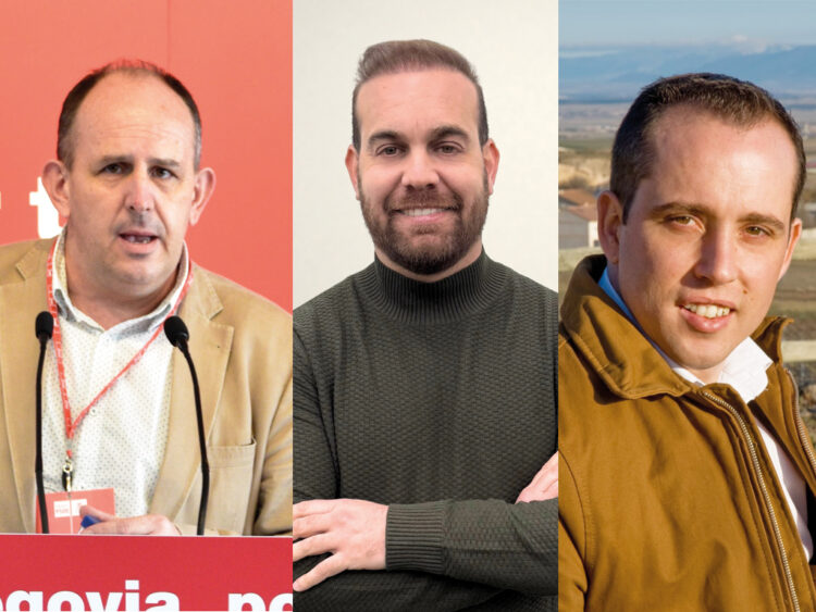 Tres precandidaturas se presentan a liderar la Delegación Segoviana del PSOE 1 José Luis Aceves, Borja Lavandera e Iván Gómez.