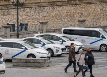 Parada de taxis en la Plaza de Artillería. Foto: Kamarero