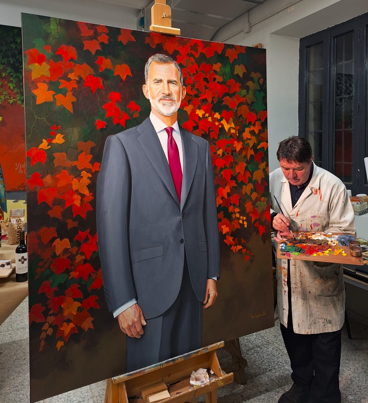 Pintor de lunas 4 Retrato real.