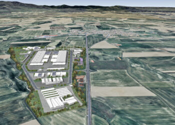 Recreación del futuro polígono ‘Las Mangadas’ en el término municipal de Abades / Junta de Castilla y León