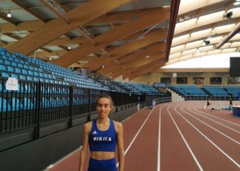 Idaira Prieto instantes antes de su primera sesión del año./E.A