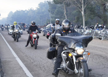 Moteros en la Concentración 'La Leyenda' de Cantalejo. / MIGUEL ÁNGEL FERNÁNDEZ