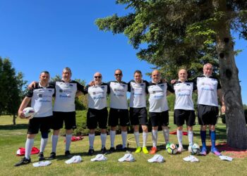 Los integrantes del equipo de Footgolf Cuéllar./CD CUÉLLAR