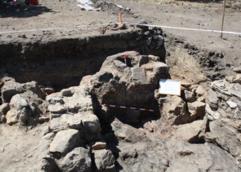 Uno de los hornos tras la excavación, que se verá protegido y consolidado gracias a la subvención de la Junta / E.A.