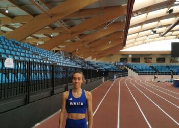 Idaira Prieto antes de arrancar su primera sesión del año./EL ADELANTADO