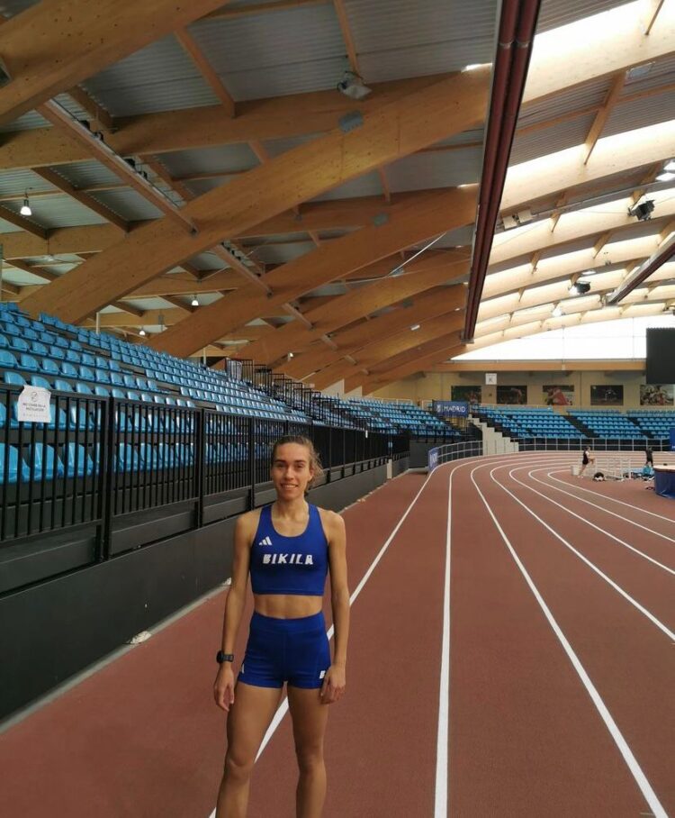 Idaira Prieto antes de arrancar su primera sesión del año./EL ADELANTADO