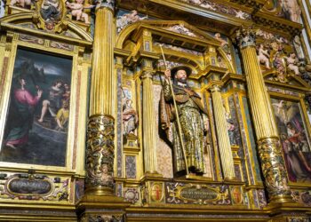 Retablo de la capilla tras la restauración